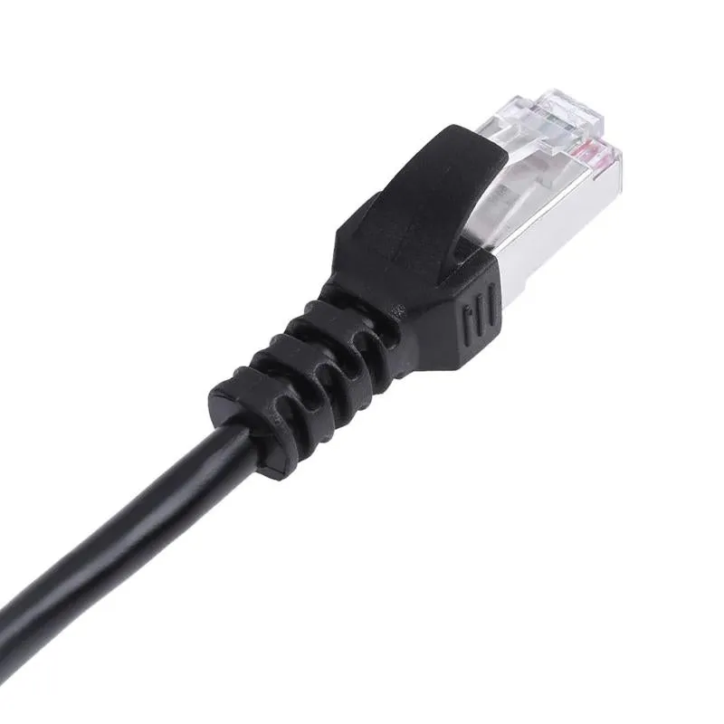 1 to 2 Socket LAN Ethernet Network RJ45 Plug Splitter Extender Adapter Connector Cable Extension Cables for Switch ADSL Router