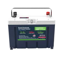 12V 120Ah - Group 27 - Cranking & Deep Cycle Lithium Battery (Dual Purpose)