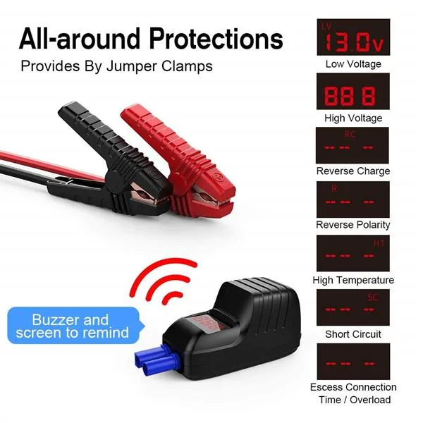 2000A 20800mAh Portable Car Jump Starter Auto Battery Booster Pack