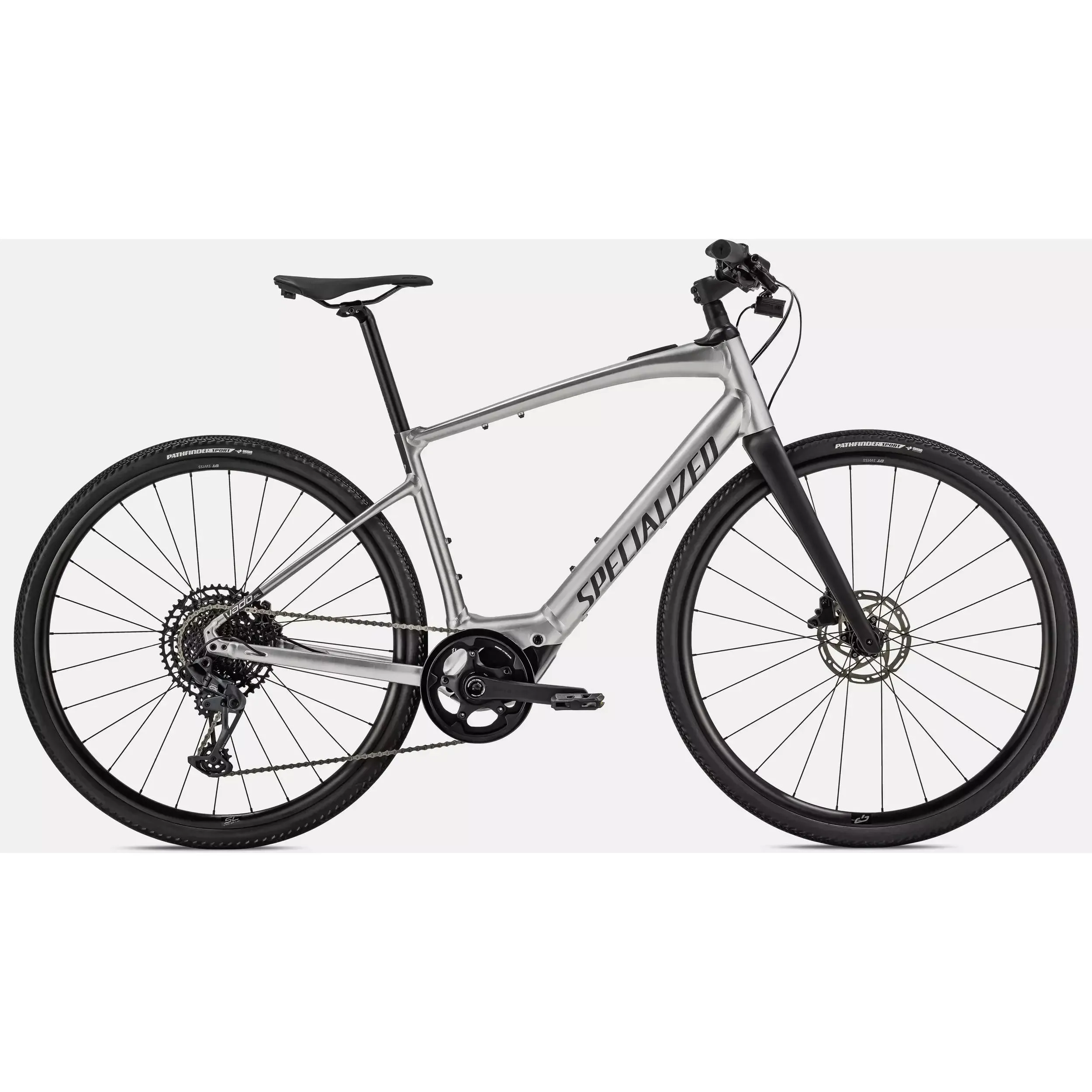 2023 Specialized Turbo Vado SL 5.0 - Brushed Aluminum / Black Reflective