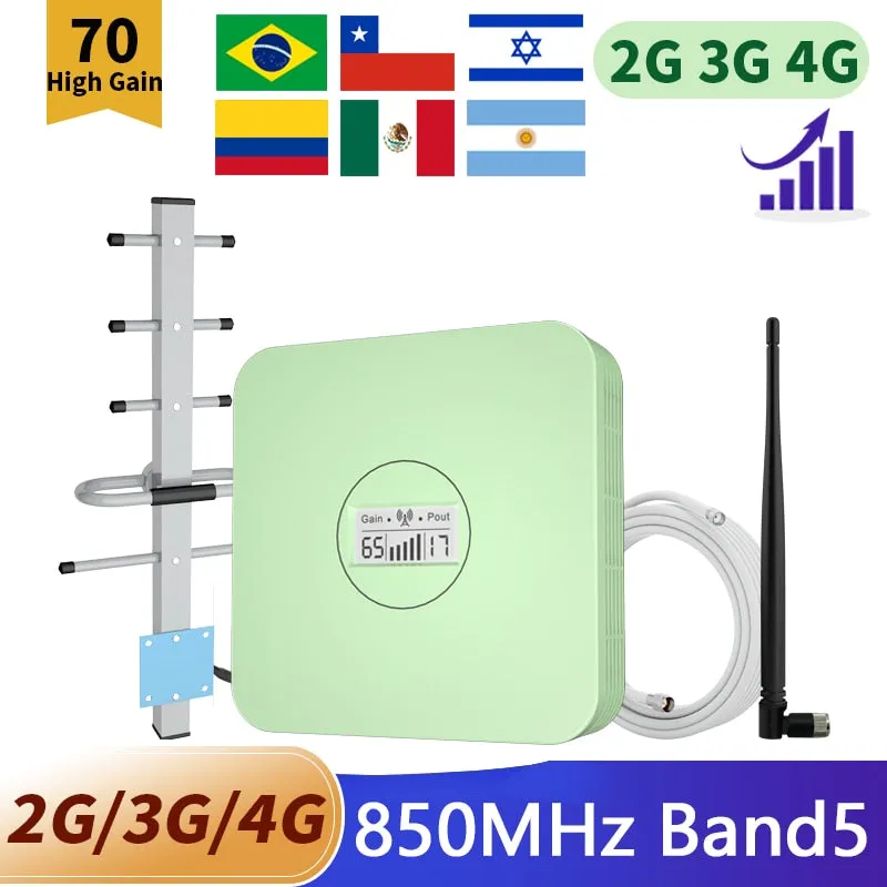 3G 4G LTE Cellular Amplifier Mobile network 4G Signal Booster 850 1800 2100 2600 MHZ Repeater GSM Cell Phone signal Repeater Kit