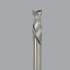60-113MW, 0.25" Dia, 0.875" LOC, 0.25" Shank Dia, 2.5" OAL, 2 Flute Max Wear Compression Router Bit