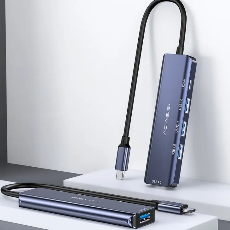 ACASIS DS-7UV5 5-in-1 USB 3.0 to Type C Hub Docking Station with 100W PD Fast Charging, and 5Gbps High Speed Data