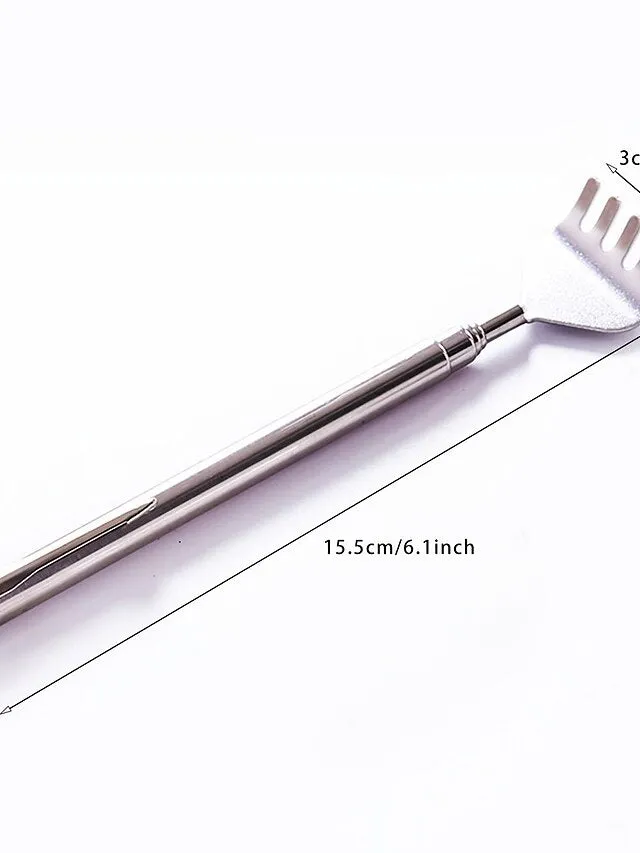 Adjustable Back Scratcher Stainless Steel Back Telescopic Portable Extendable Claw Extender Tickle Stick Massage Tool