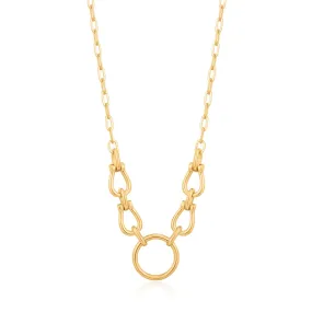 Ania Haie Horseshoe Link Necklace - Gold