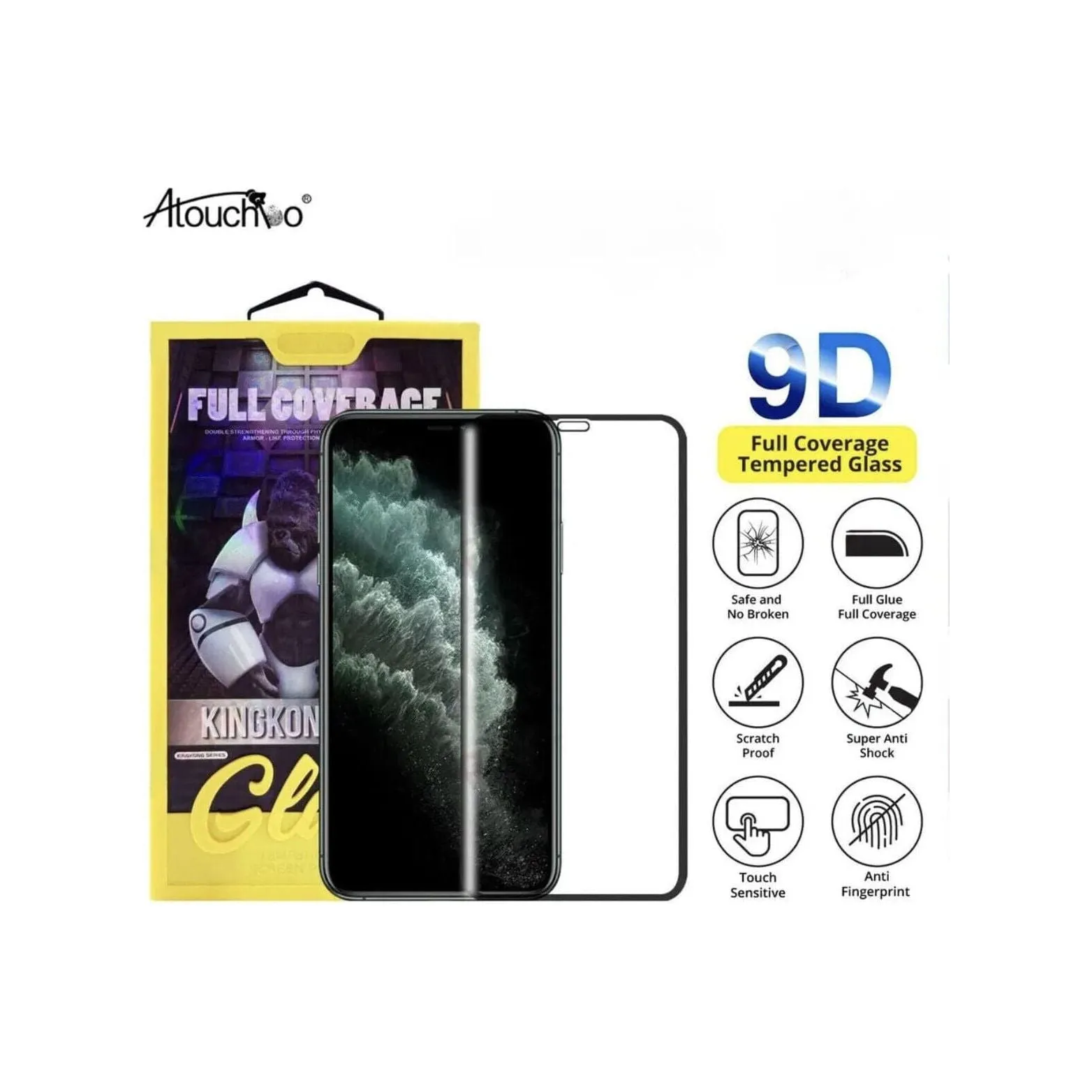 Apple iPhone Tempered Glass Screen Protector King Kong Series Full Coverage