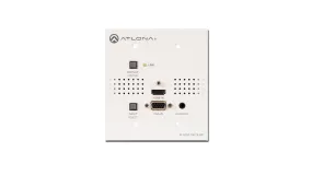 Atlona AT-HDVS-150-TX-WP Wall Plate Switcher 1-HDMI 1-VGA Inputs x 1-HDBaseT Output & POE 2 Gang US