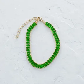 Baguette Zirconia Tennis Bracelet