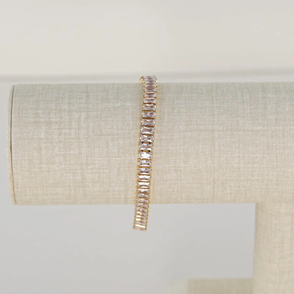 Baguette Zirconia Tennis Bracelet