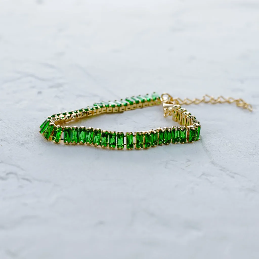 Baguette Zirconia Tennis Bracelet