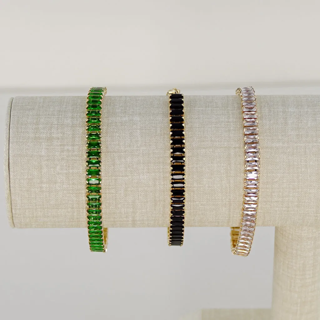Baguette Zirconia Tennis Bracelet