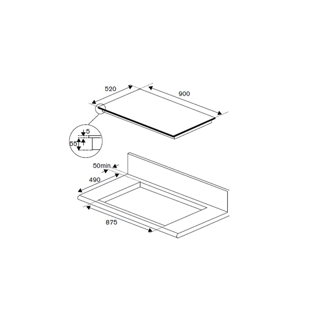 Bertazzoni Modern Series Induction Hob 90cm