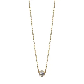 Bezel Solitaire Necklace