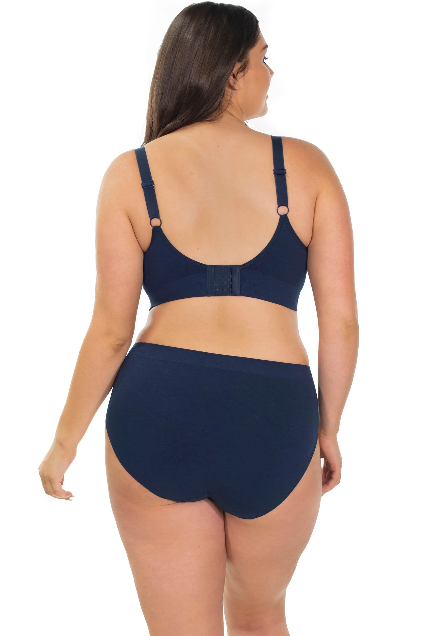 Blue Bamboo Nursing Bra   High Cut Undies Set