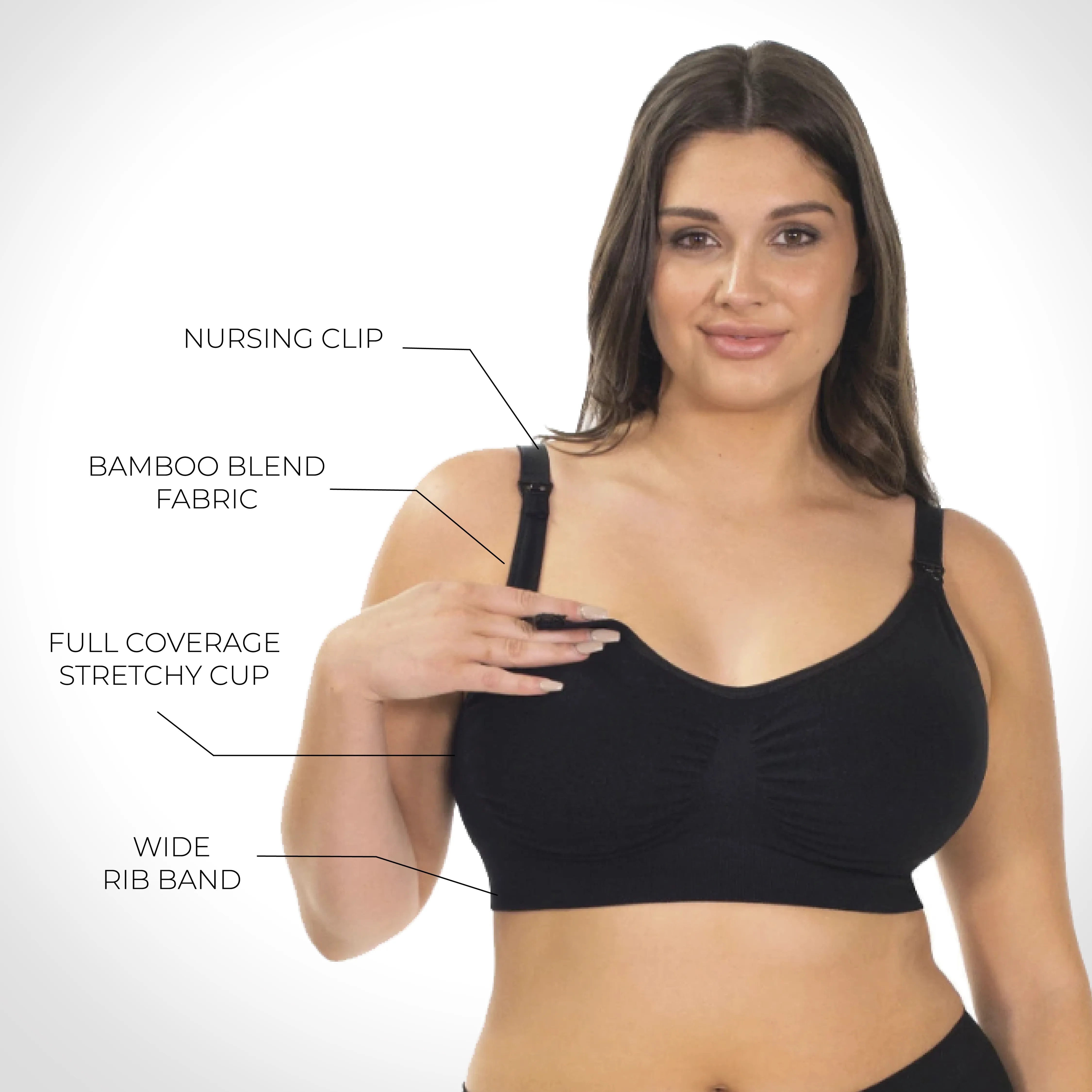 Blue Bamboo Nursing Bra   High Cut Undies Set