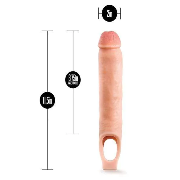 Blush Novelties - Performance Plus Silicone Cock Sheath Penis Extender 11.5" (Beige)