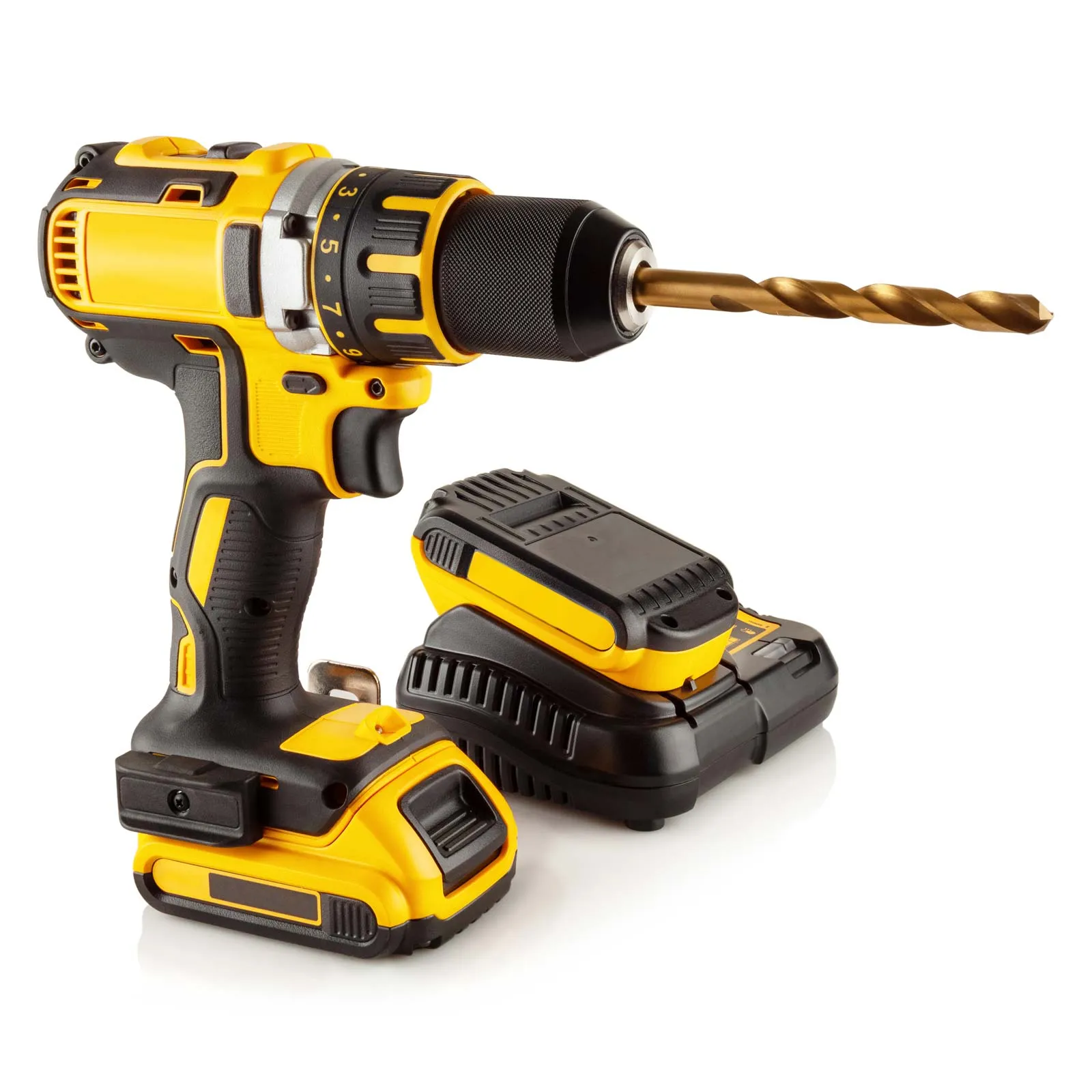 Brushless Drywall Screwdriver With 3 x 2Ah Batteries, Charger & DS100