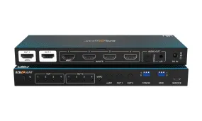 BZBGEAR 4×2 8K UHD HDMI 2.1 Matrix Switcher with Audio De-embedder (8K60, 4K120 4:4:4 10bit VRR, FVA, ALLM support) BZBGEAR 4×2 8K UHD HDMI 2.1 Matrix Switcher with Audio De-embedder (8K60, 4K120 4:4:4 10bit VRR, FVA, ALLM support)
