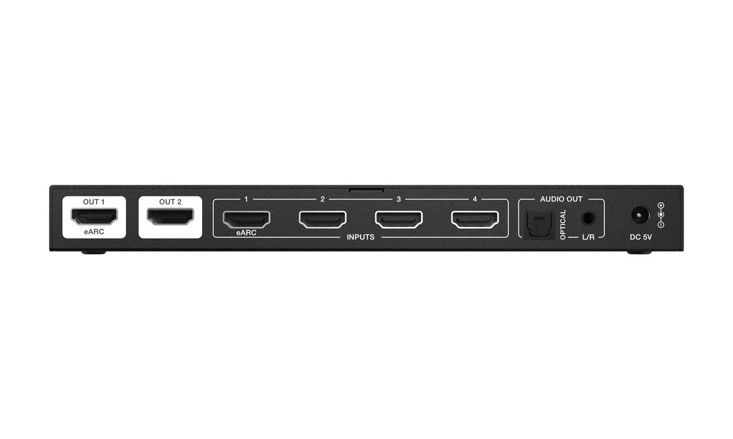 BZBGEAR 4×2 8K UHD HDMI 2.1 Matrix Switcher with Audio De-embedder (8K60, 4K120 4:4:4 10bit VRR, FVA, ALLM support)