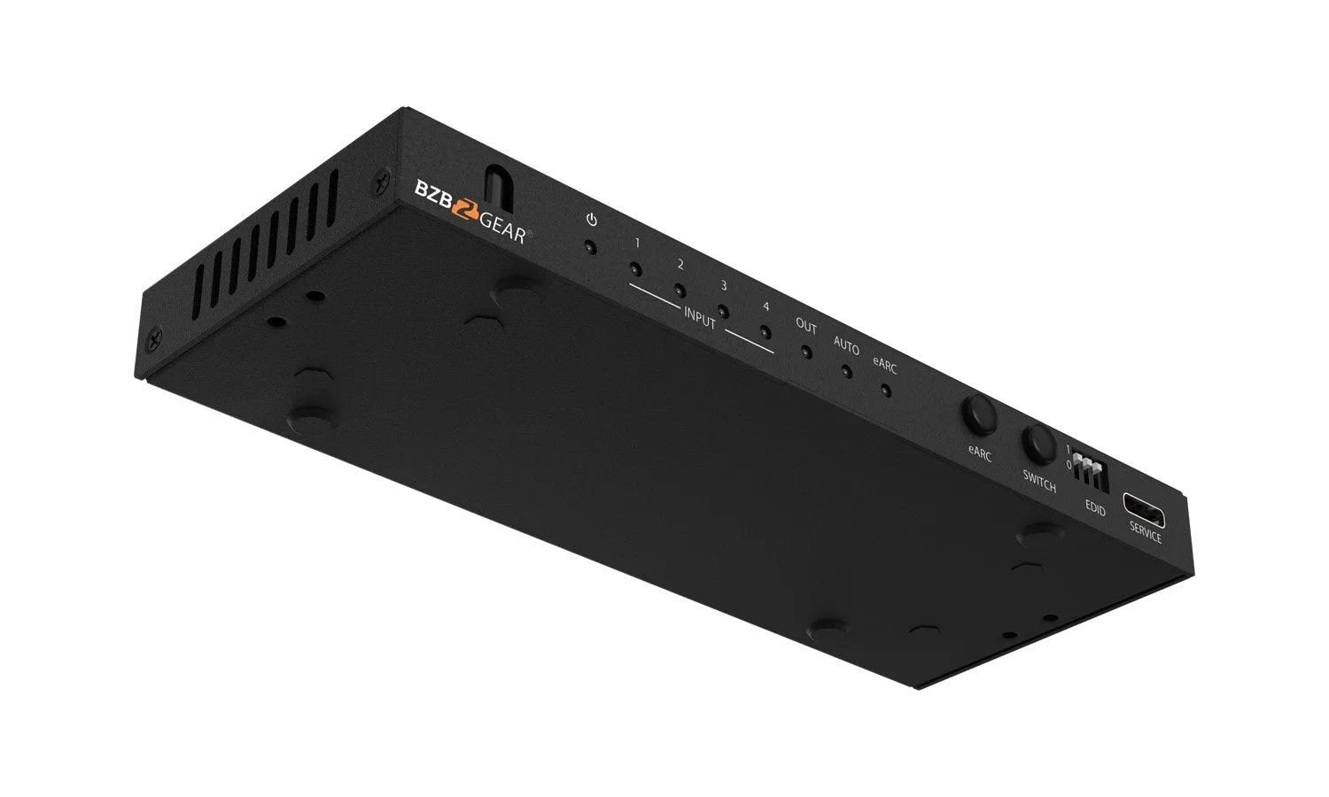 BZBGEAR 8K UHD HDMI 2.1 Switcher with Audio De-embedder (8K60, 4K120Hz 4:4:4 10bit VRR, FVA, ALLM support) - 4x1