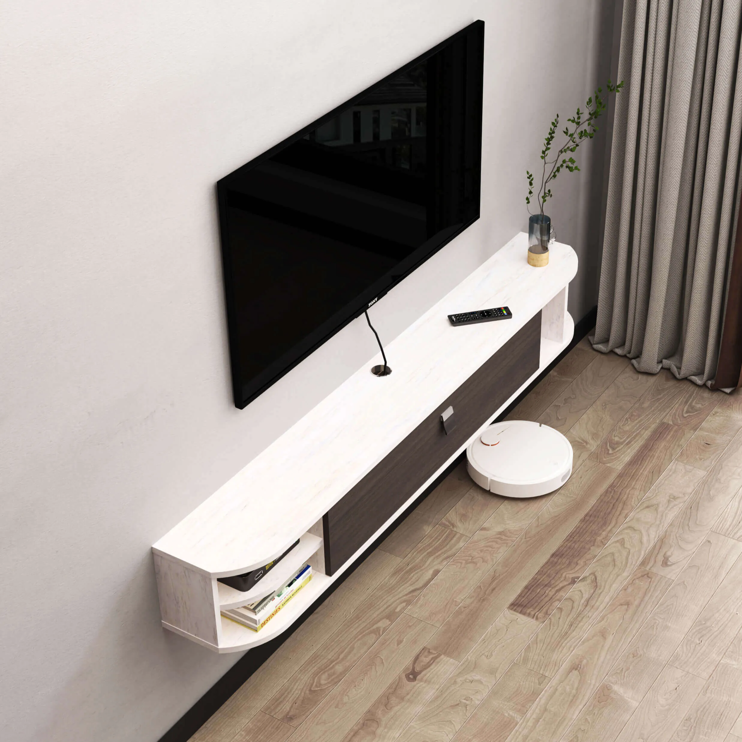 Custom Modestia Floating TV Stand
