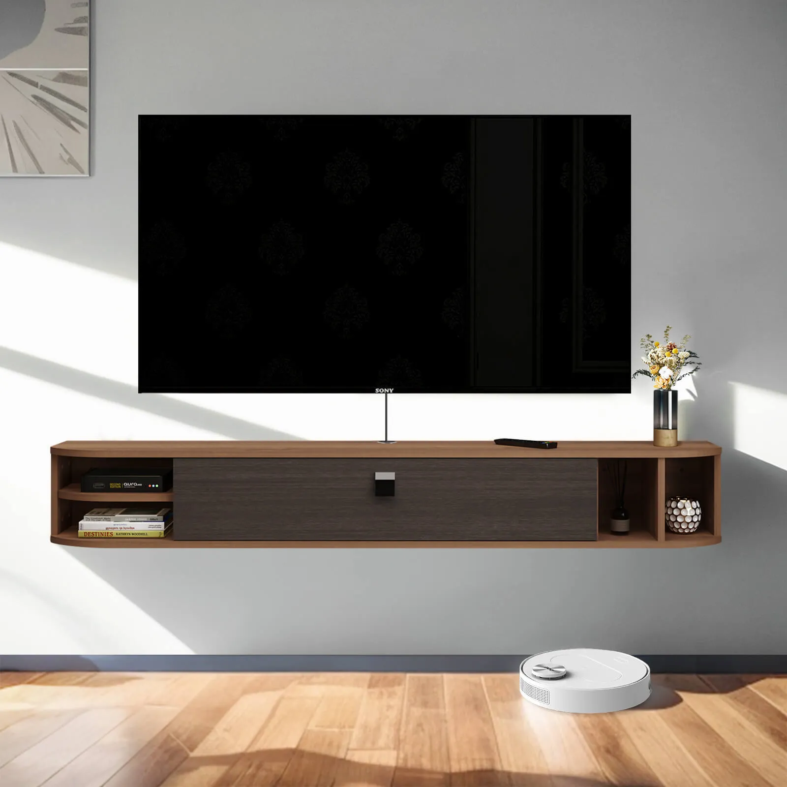 Custom Modestia Floating TV Stand