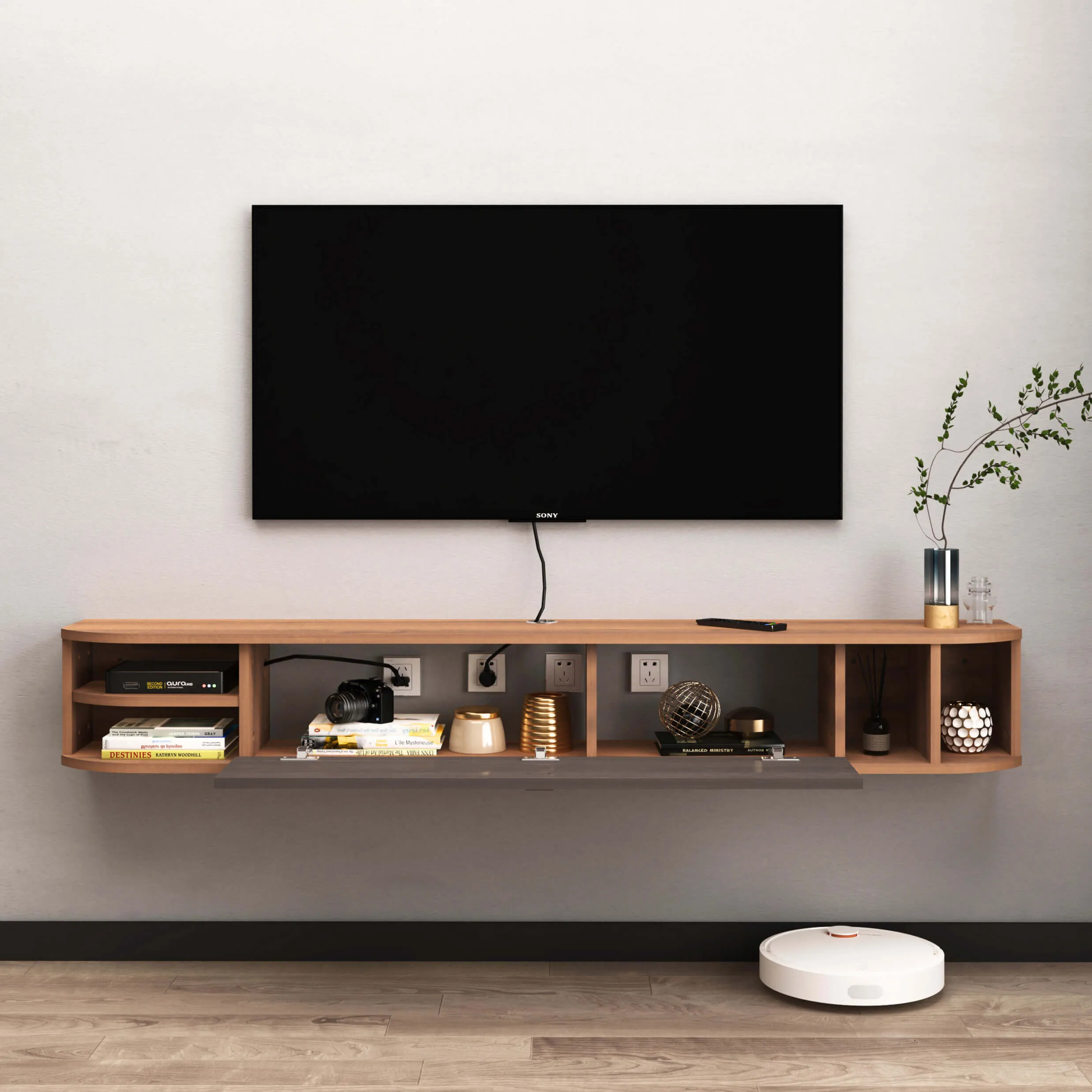 Custom Modestia Floating TV Stand