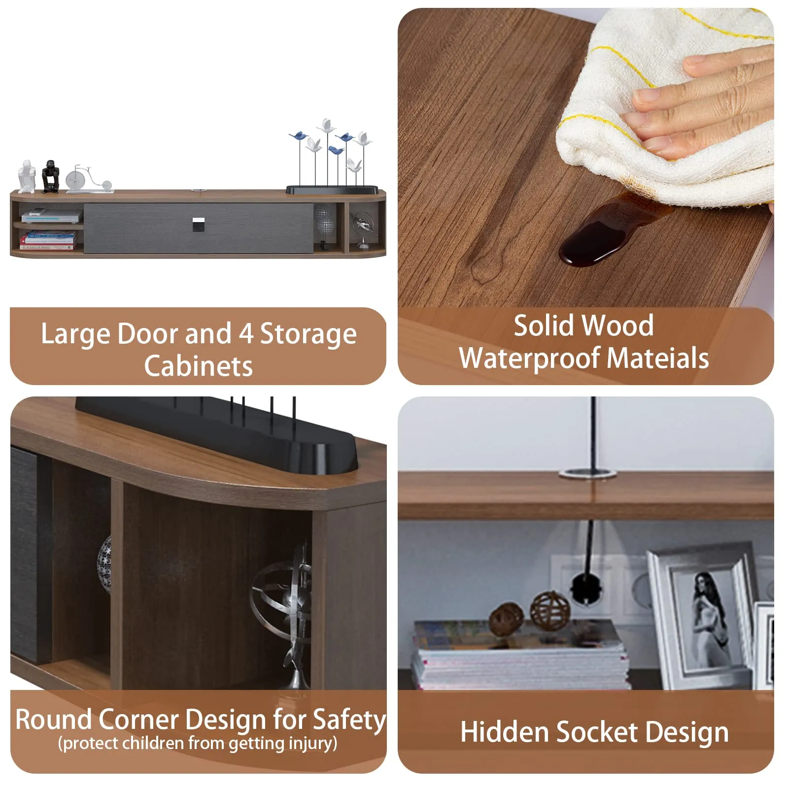 Custom Modestia Floating TV Stand