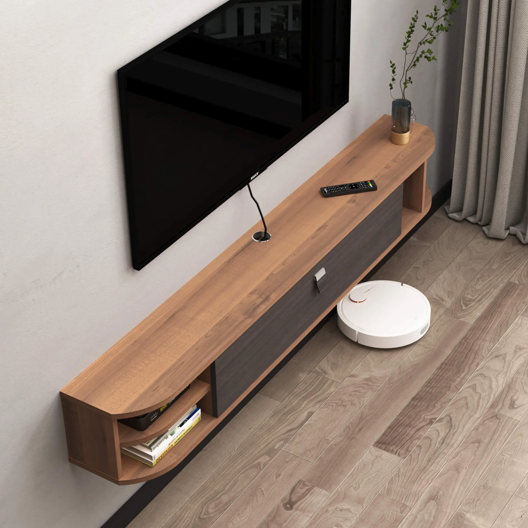 Custom Modestia Floating TV Stand