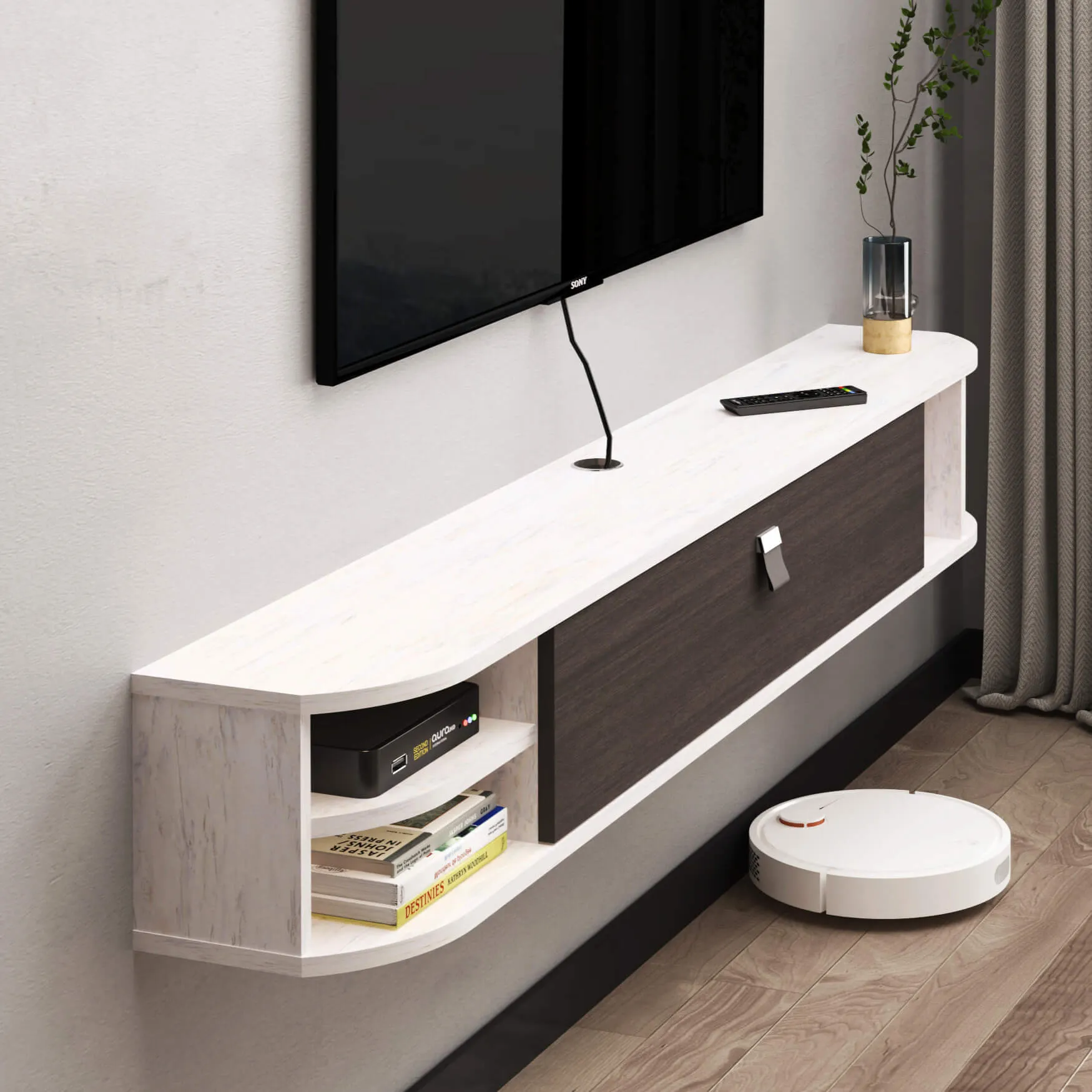 Custom Modestia Floating TV Stand