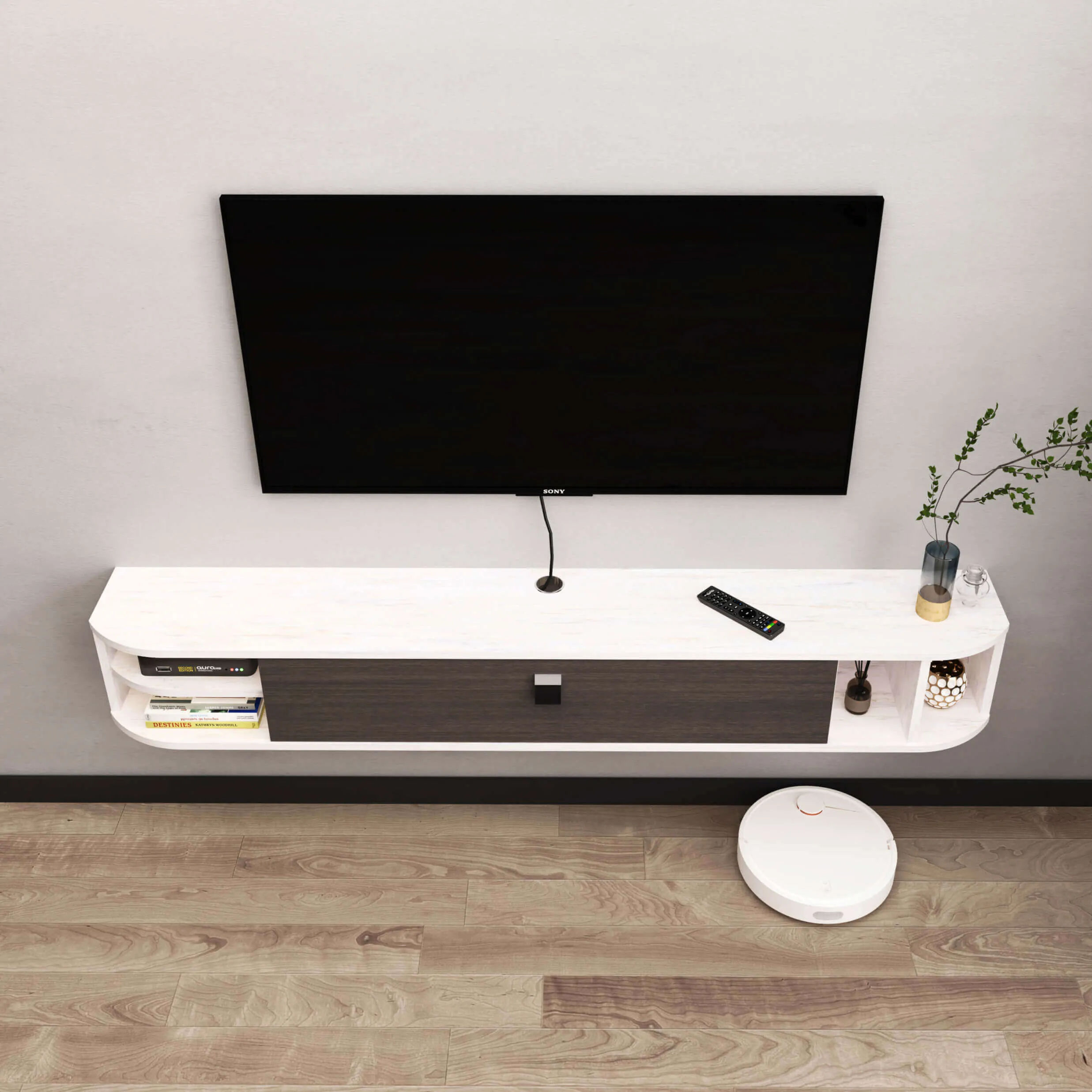 Custom Modestia Floating TV Stand