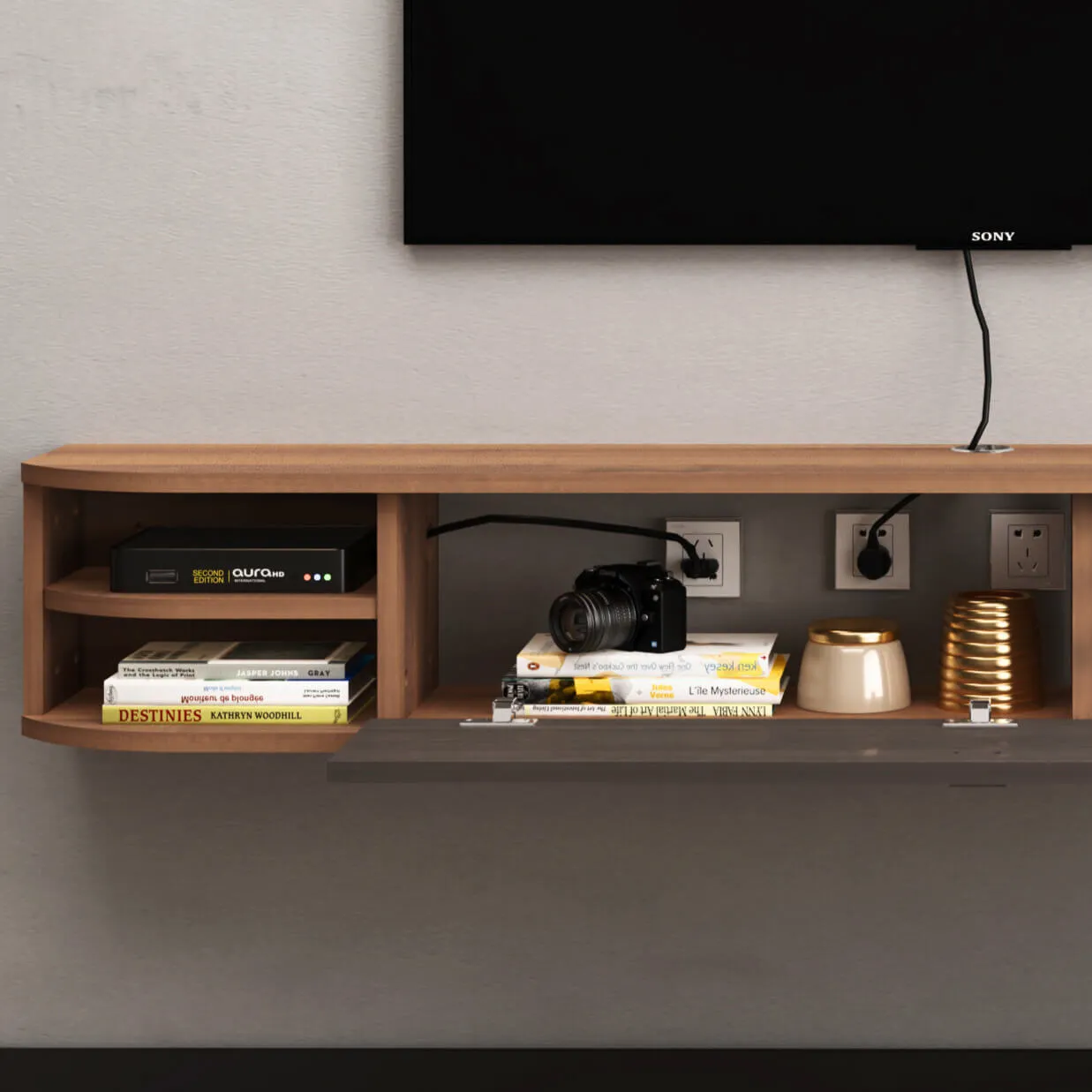 Custom Modestia Floating TV Stand