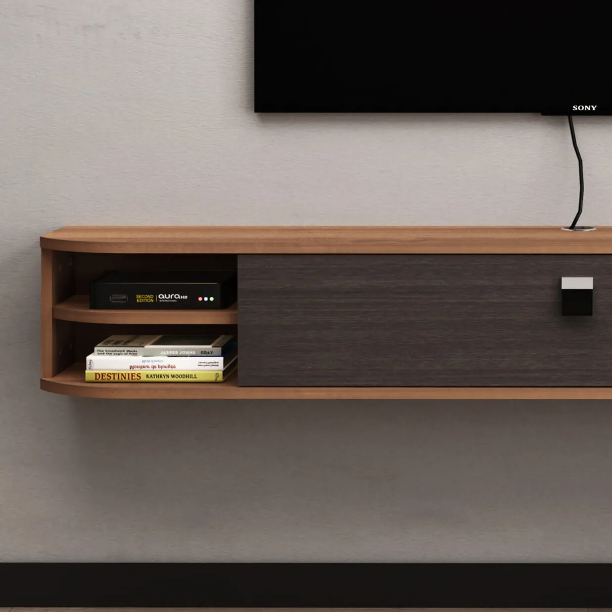 Custom Modestia Floating TV Stand