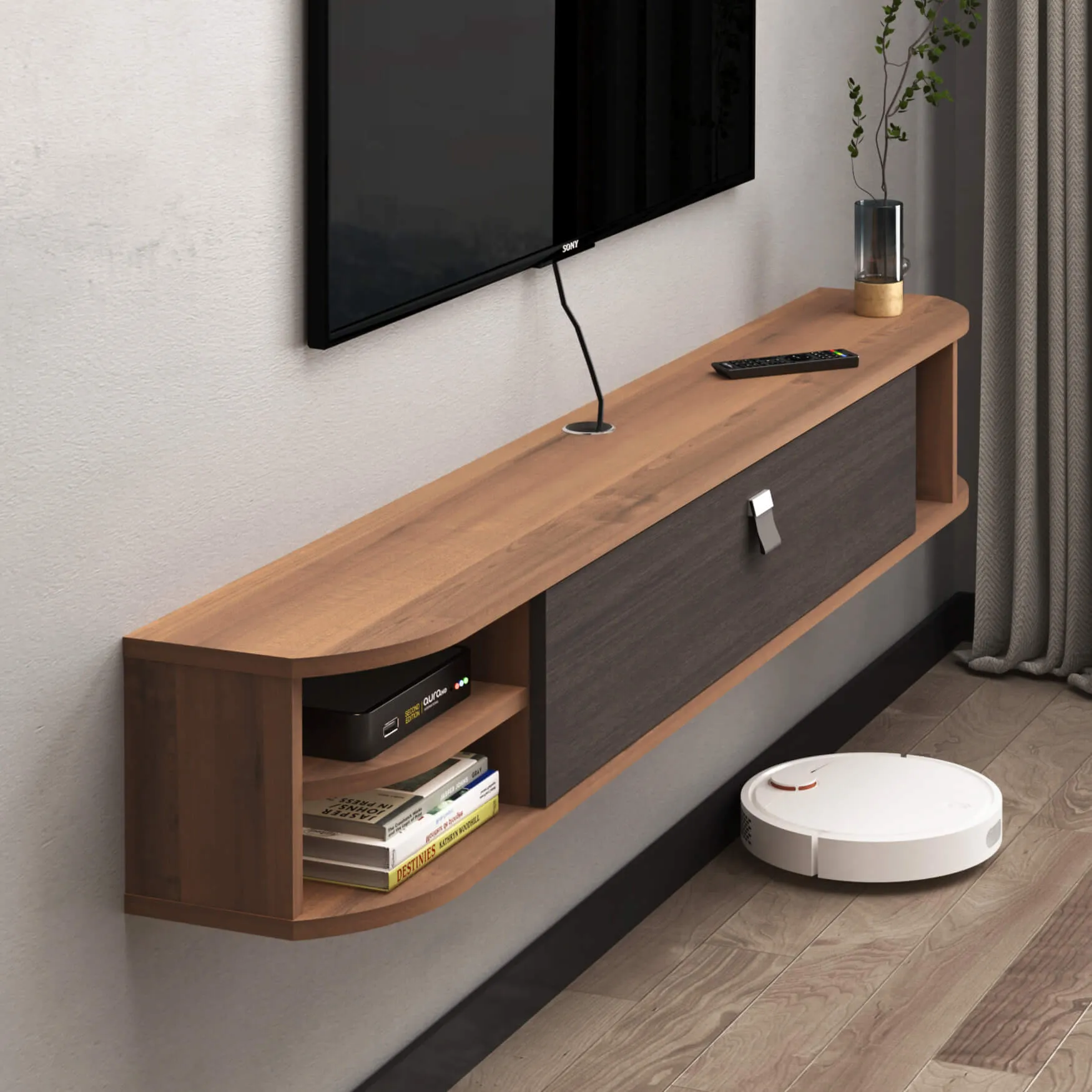 Custom Modestia Floating TV Stand
