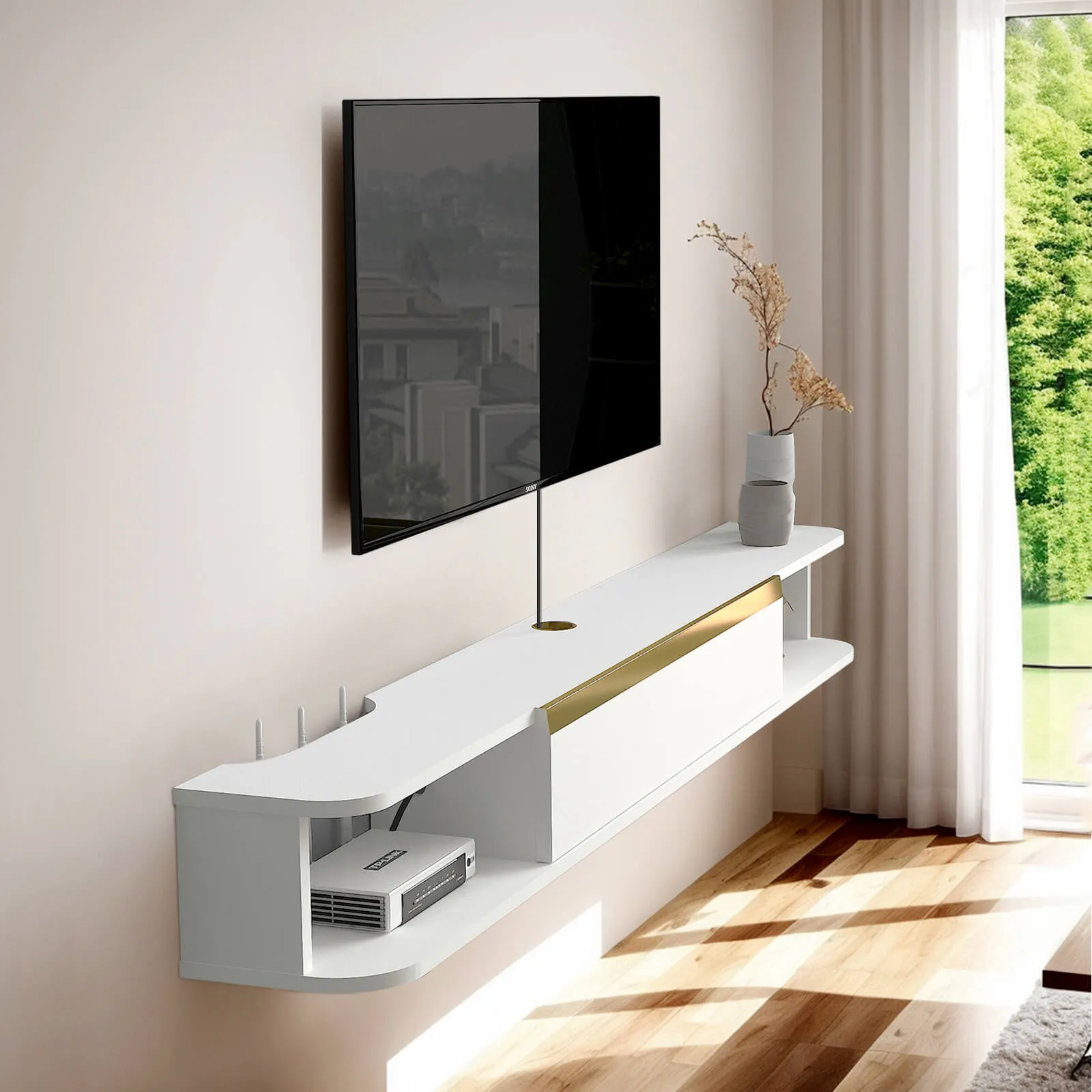 Custom Slendera Floating TV Stand