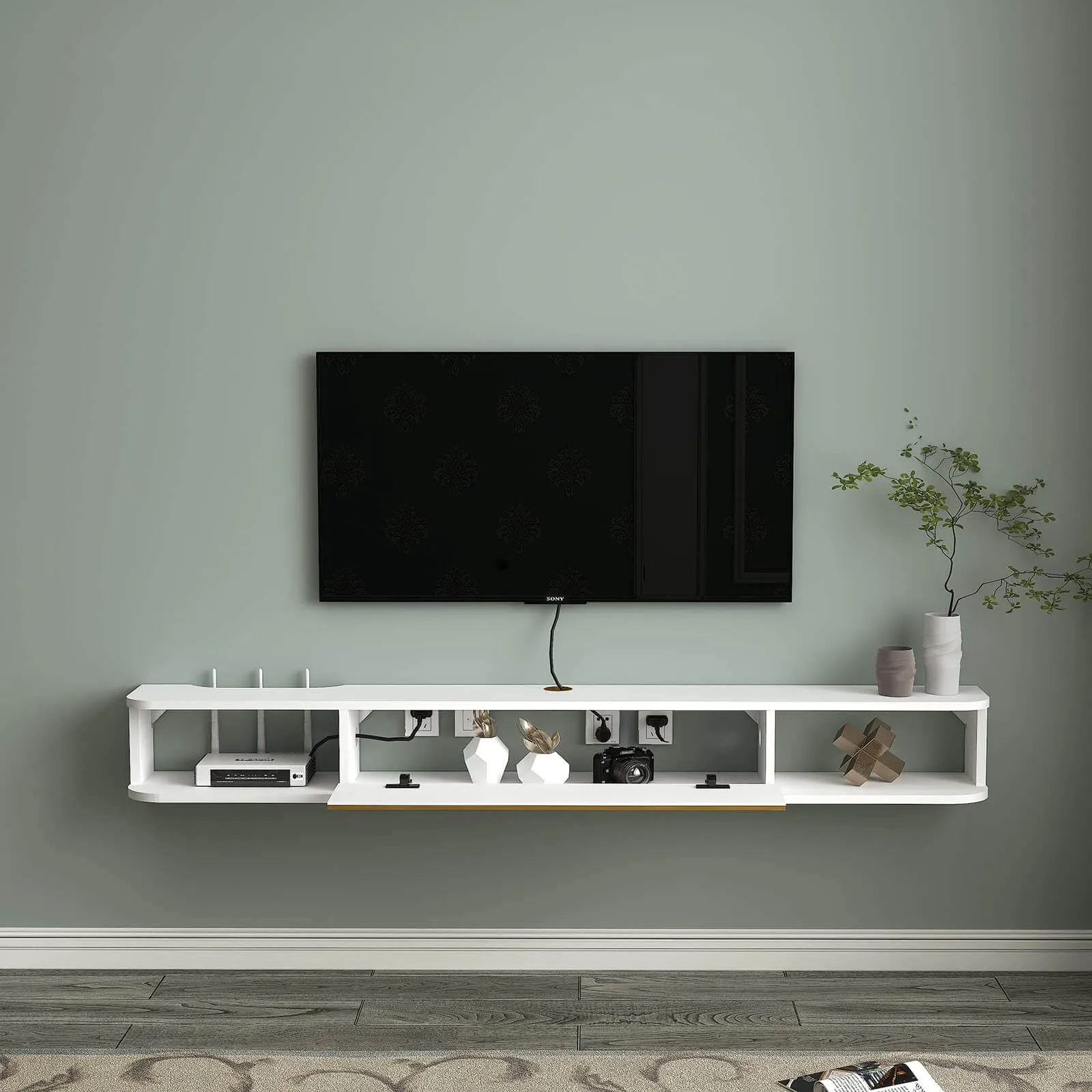 Custom Slendera Floating TV Stand