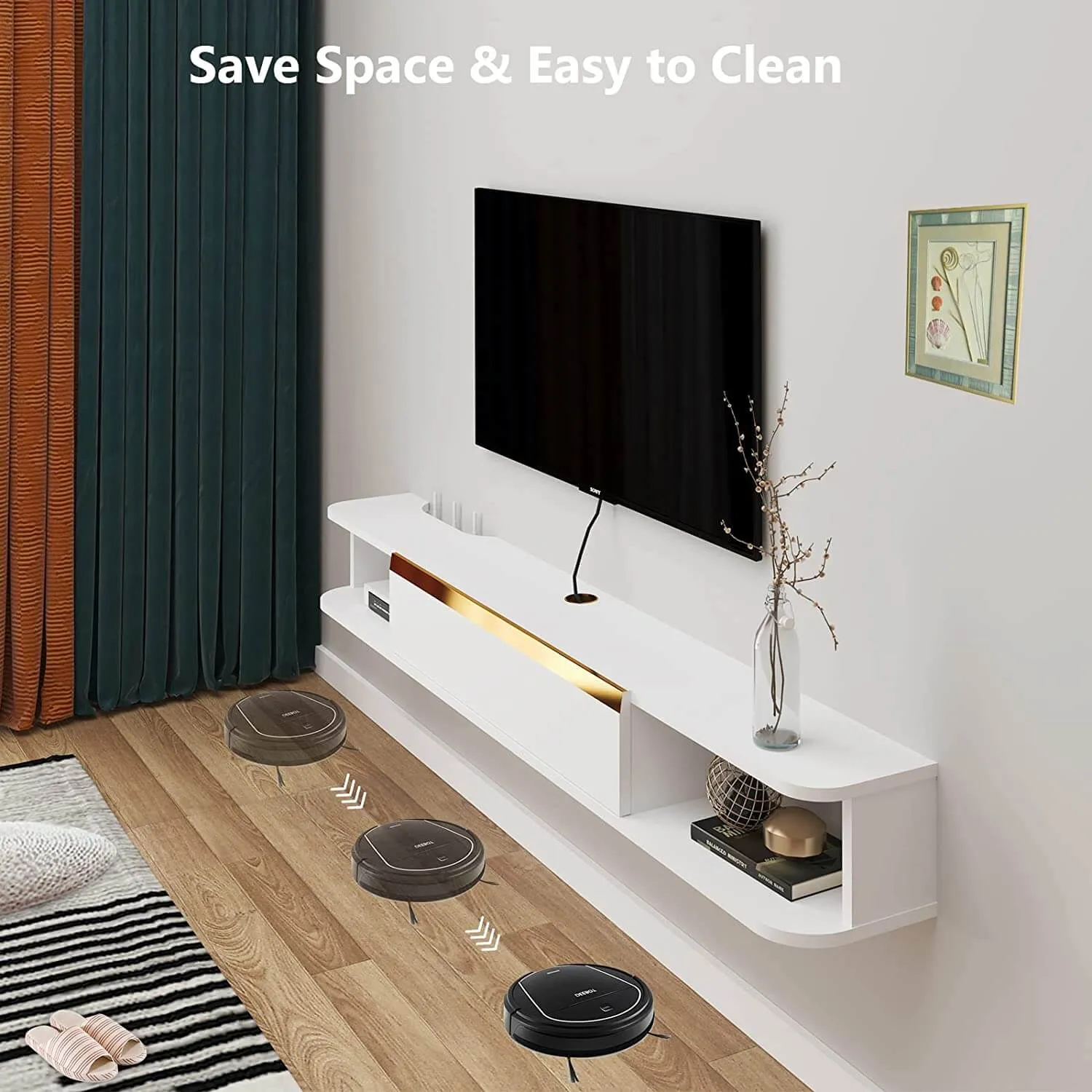 Custom Slendera Floating TV Stand
