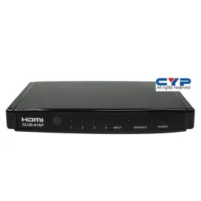 CYP HDMI 4 in 1 out Switch HDMI, HDCP 1.1 and DVI 1.0 compliant. Includes remote control