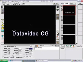 Datavideo CG-100 Standard Definition CG Software Only - Requires Card