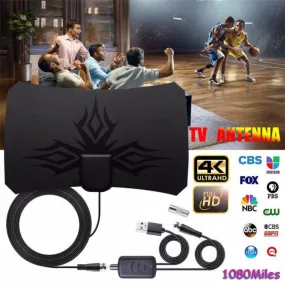 DIY HDTV antenna 1500 Miles 4K 1080P with Signal Amplifier DVB-T2