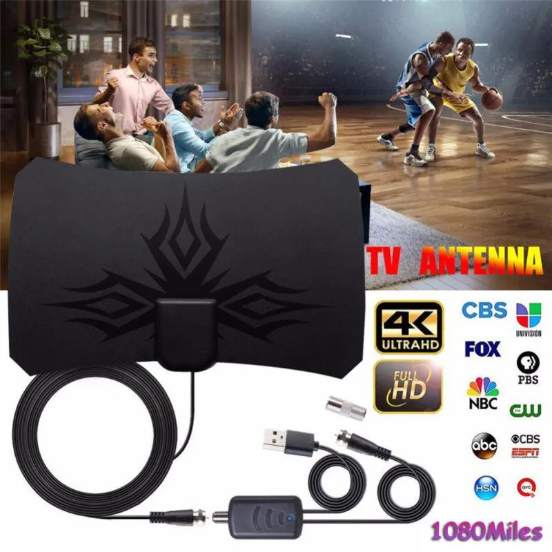 DIY HDTV antenna 1500 Miles 4K 1080P with Signal Amplifier DVB-T2