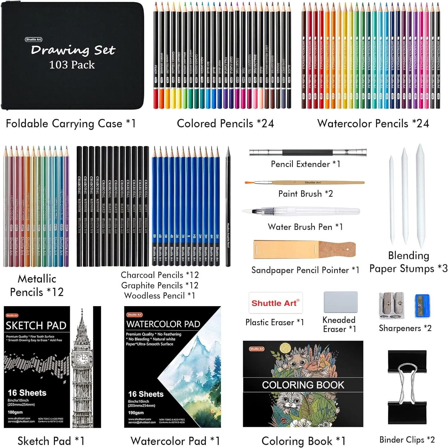 Drawing Kit - Set of 103 Pack