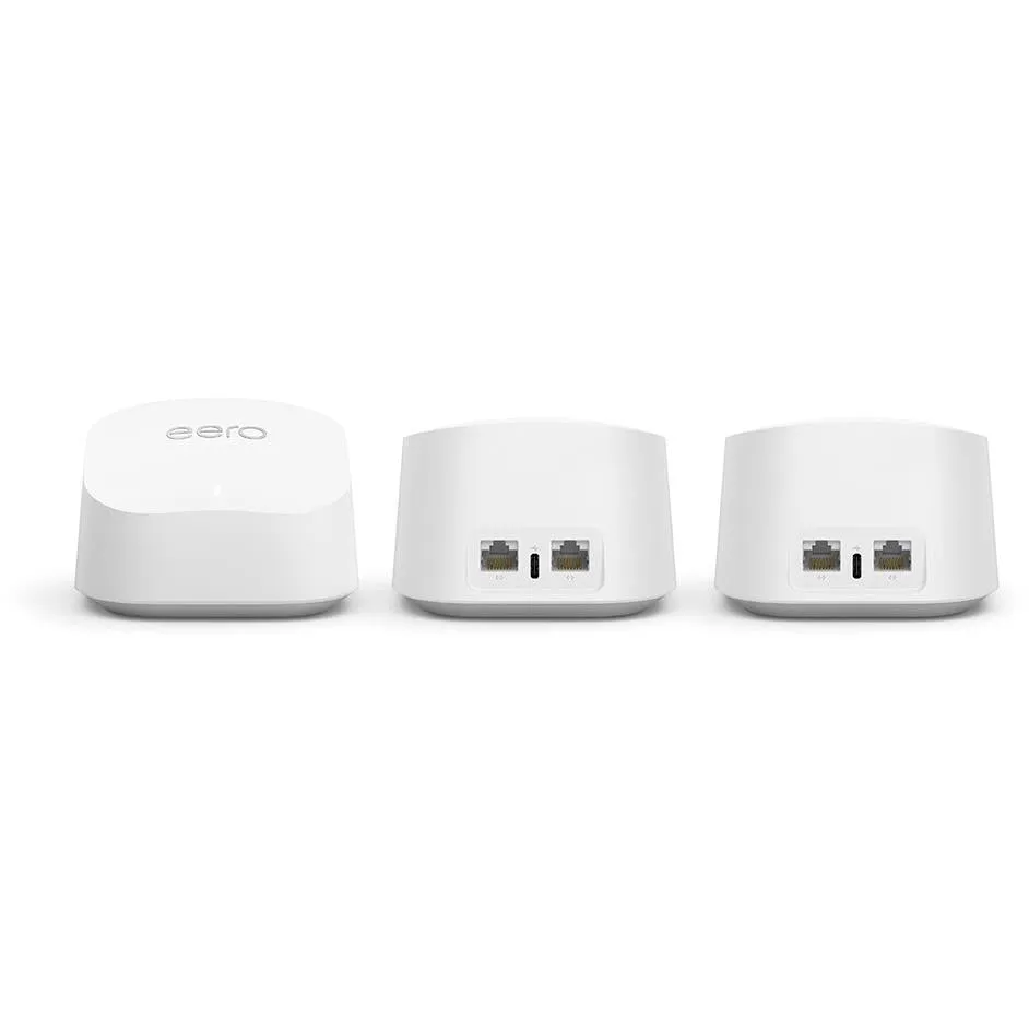 eero 6  Mesh Dual Band Wi-Fi 6 Router (3 Pack)