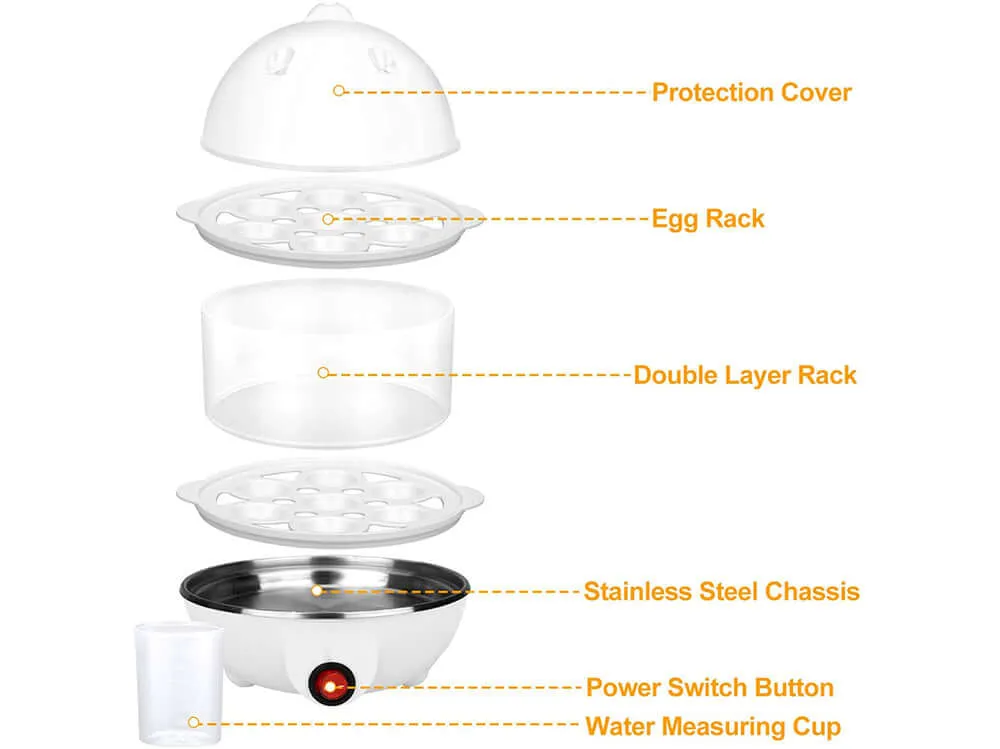 Egg Cooker Egg Poacher, Hard Boiled Egg Make