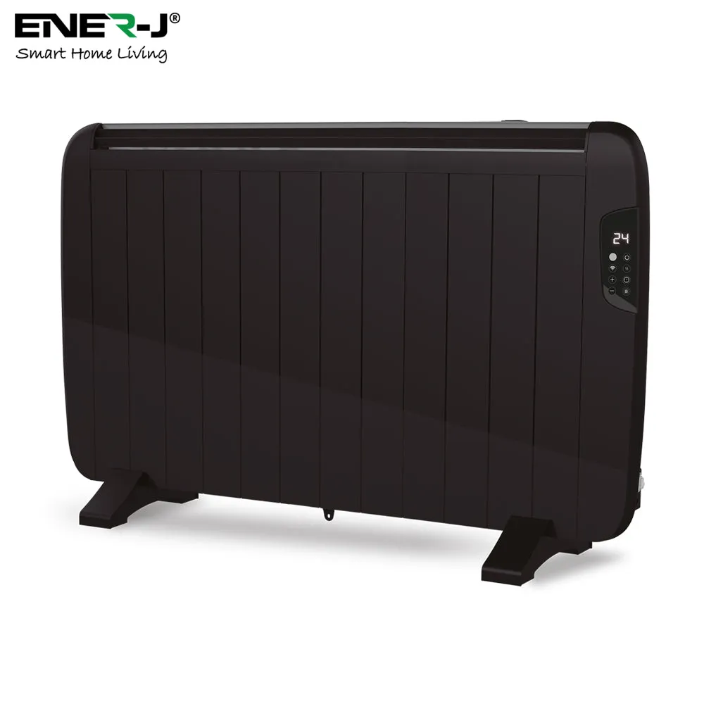 Ener J 2000W Smart Heater with Aluminium Heating Element & Remote - Black