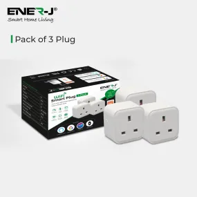 Ener J WiFi Smart Mini plug square UK BS Plug (3 pack) SHA5324-3(MYS1002)