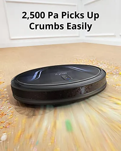 eufy Clean by Anker, Clean G40, Robot Vacuum, 2,500 Pa Strong Suction, Wi-Fi Connected, Planned Pathfinding, Ultra-Slim Design, Perfect for Daily Cleaning