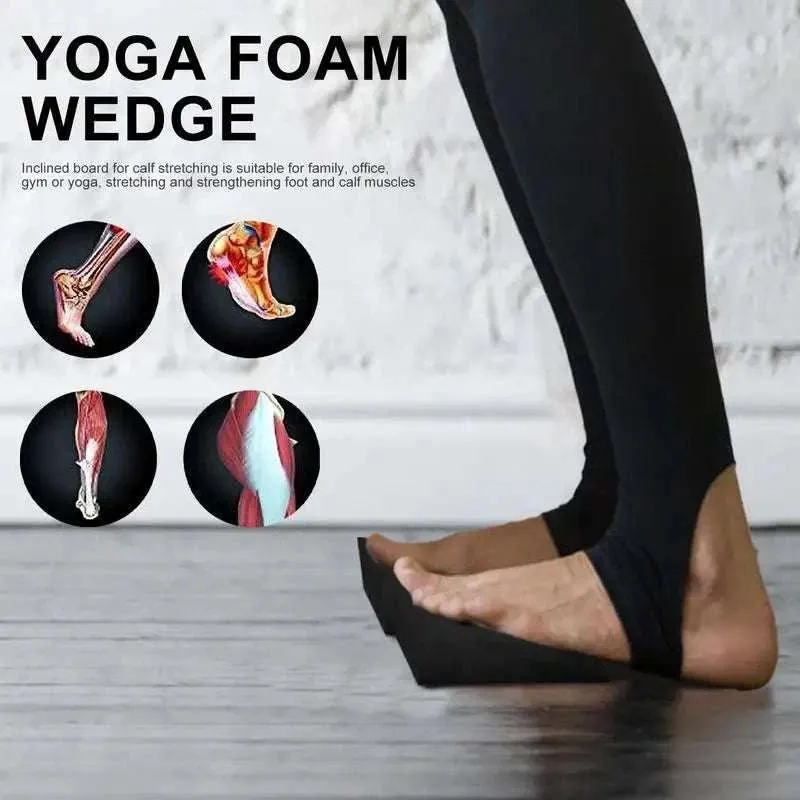 EVA Yoga Incline Board Non-slip Squat Wedge Block Squat Ramp Stretch Yoga Block Calf Extender Foot Stretcher For Feet Fitness