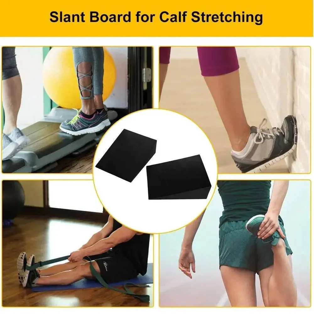 EVA Yoga Incline Board Non-slip Squat Wedge Block Squat Ramp Stretch Yoga Block Calf Extender Foot Stretcher For Feet Fitness