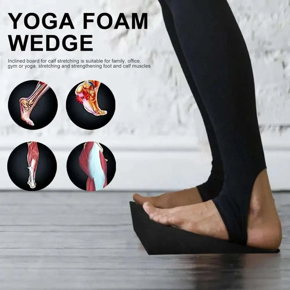 EVA Yoga Incline Board Non-slip Squat Wedge Block Squat Ramp Stretch Yoga Block Calf Extender Foot Stretcher For Feet Fitness